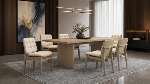 Hogan 82-inch Rectangular Wood Dining Table Natural Oak