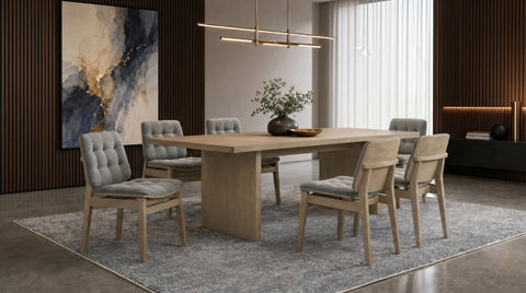 Hogan 82-inch Rectangular Wood Dining Table Natural Oak