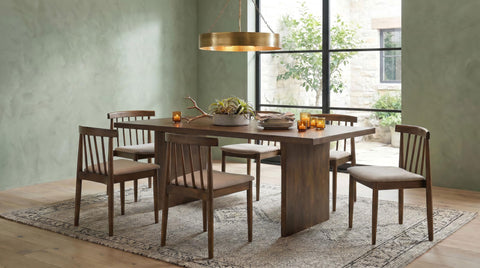 Hogan 82-inch Rectangular Wood Dining Table Walnut