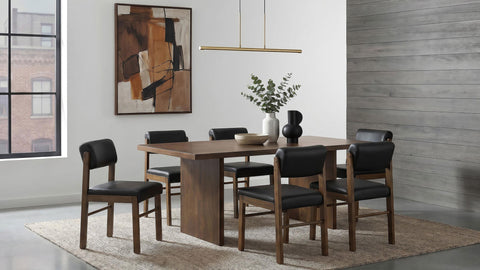 Hogan 82-inch Rectangular Wood Dining Table Walnut