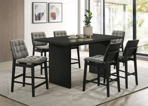 Hogan 70-inch Rectangular Wood Counter Height Dining Table Black