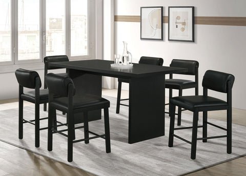 Hogan 70-inch Rectangular Wood Counter Height Dining Table Black