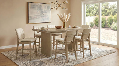Hogan 70-inch Rectangular Wood Counter Height Dining Table Natural Oak
