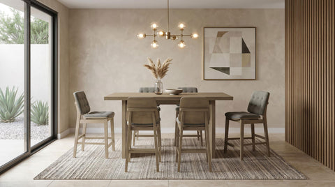 Hogan 70-inch Rectangular Wood Counter Height Dining Table Natural Oak