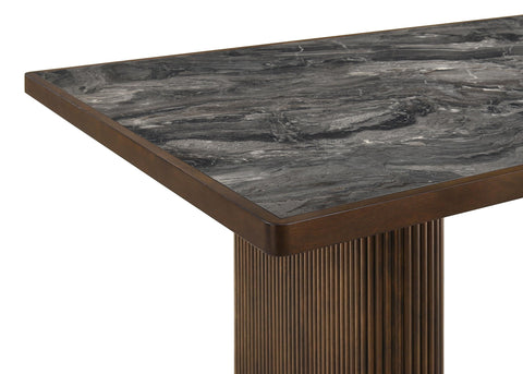 Tracy 80-inch Smart Top Paladina Dining Table Dark Walnut