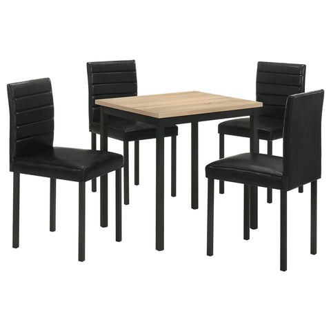 Brennan 5-piece Space Saving Rectangular Dining Table Greige Oak