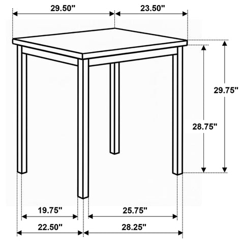 Brennan Space Saving Rectangular Dining Table Greige Oak