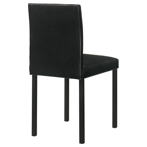 Brennan Upholstered Dining Side Chair Black (Set of 4)