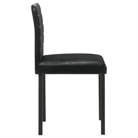 Brennan Upholstered Dining Side Chair Black (Set of 4)