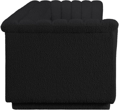 Dillard Black Boucle Fabric Modular Sofa S119