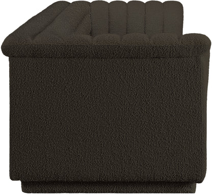 Dillard Brown Boucle Fabric Modular Sofa S119