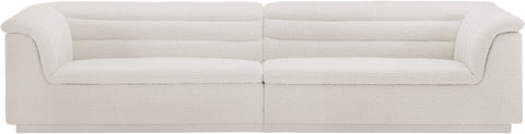 Dillard Cream Boucle Fabric Modular Sofa S119