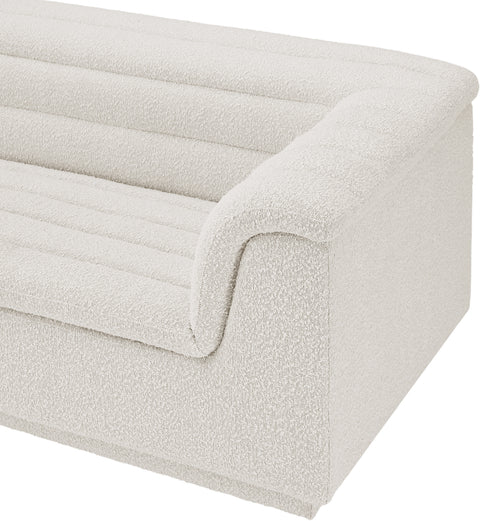 Dillard Cream Boucle Fabric Modular Sofa S119