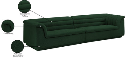 Dillard Green Boucle Fabric Modular Sofa S119