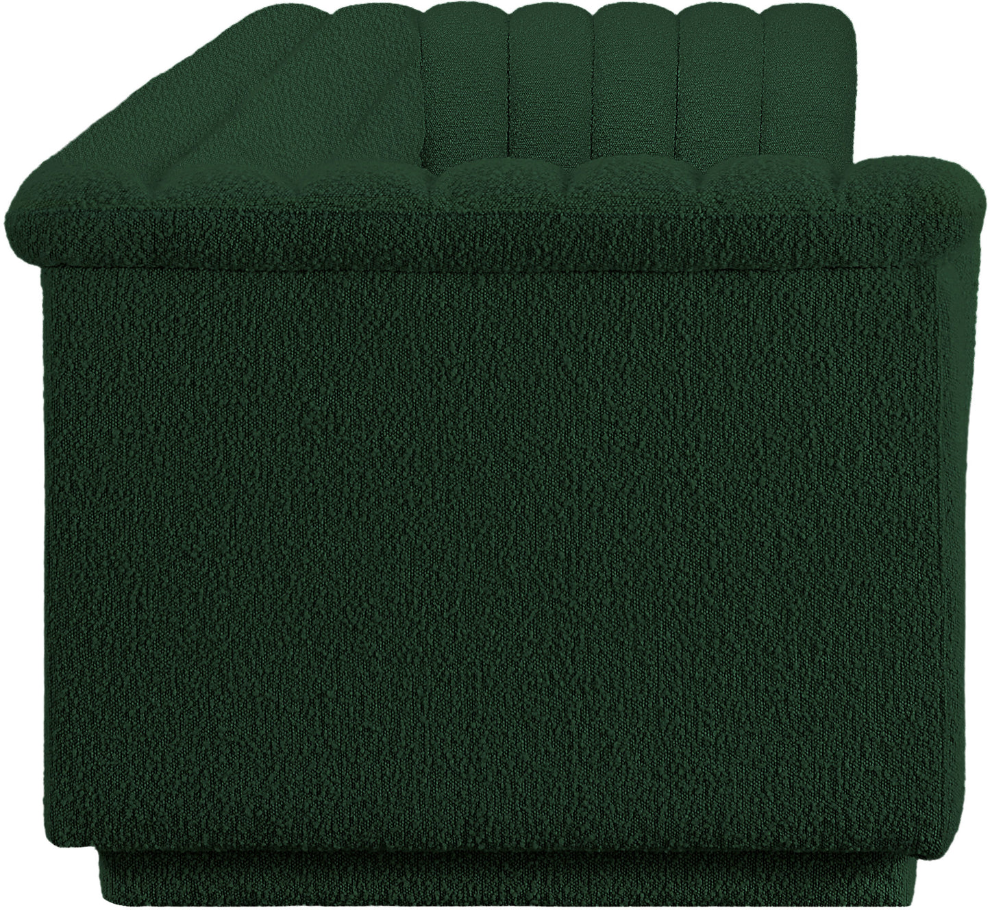 dillard green boucle fabric modular sofa s119