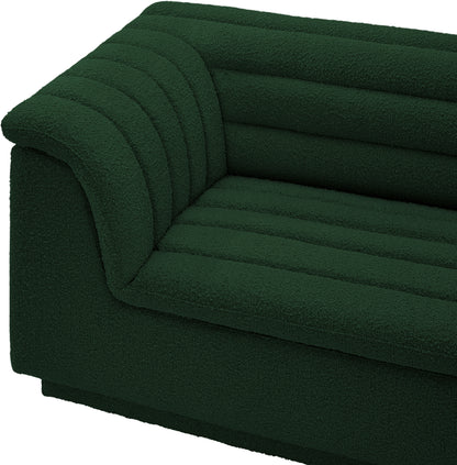 Dillard Green Boucle Fabric Modular Sofa S119