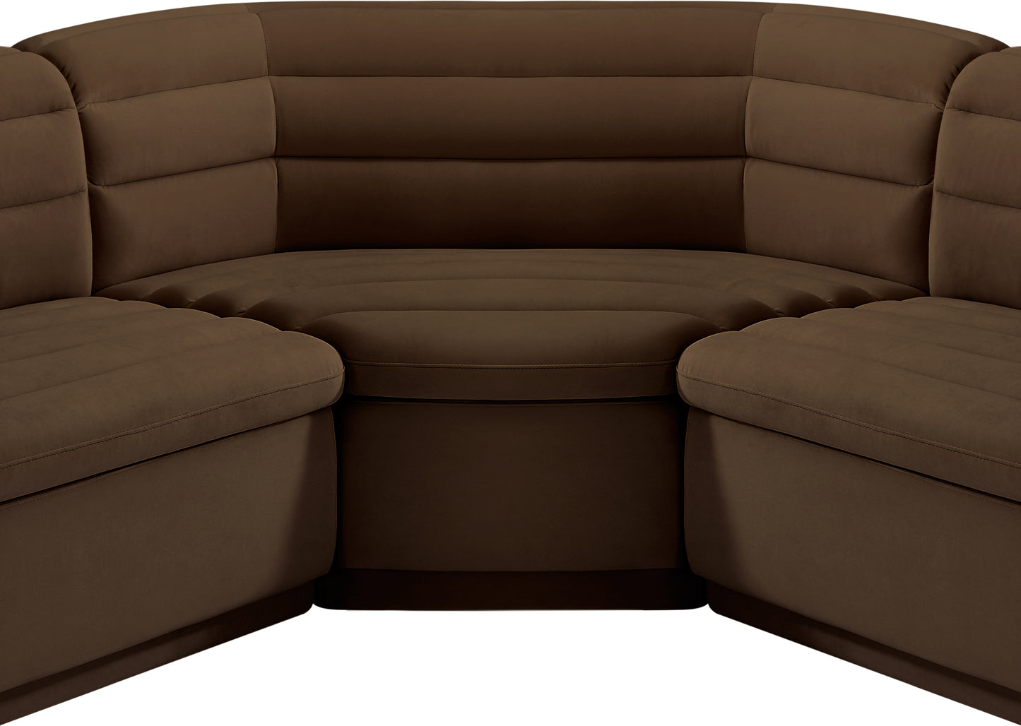 dillard brown velvet fabric modular sectional sectional