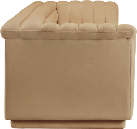 Dillard Camel Velvet Fabric Modular Sofa S119