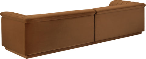 Dillard Saddle Velvet Fabric Modular Sofa S119