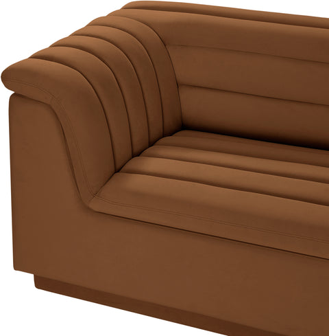 Dillard Saddle Velvet Fabric Modular Sofa S119