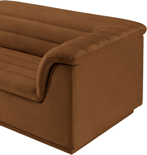 Dillard Saddle Velvet Fabric Modular Sofa S119
