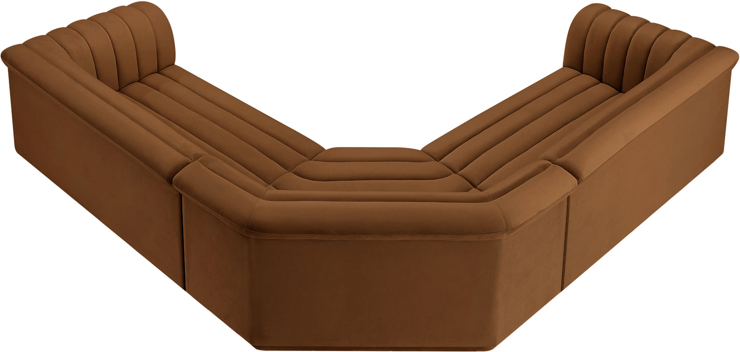 dillard saddle velvet fabric modular sectional sectional