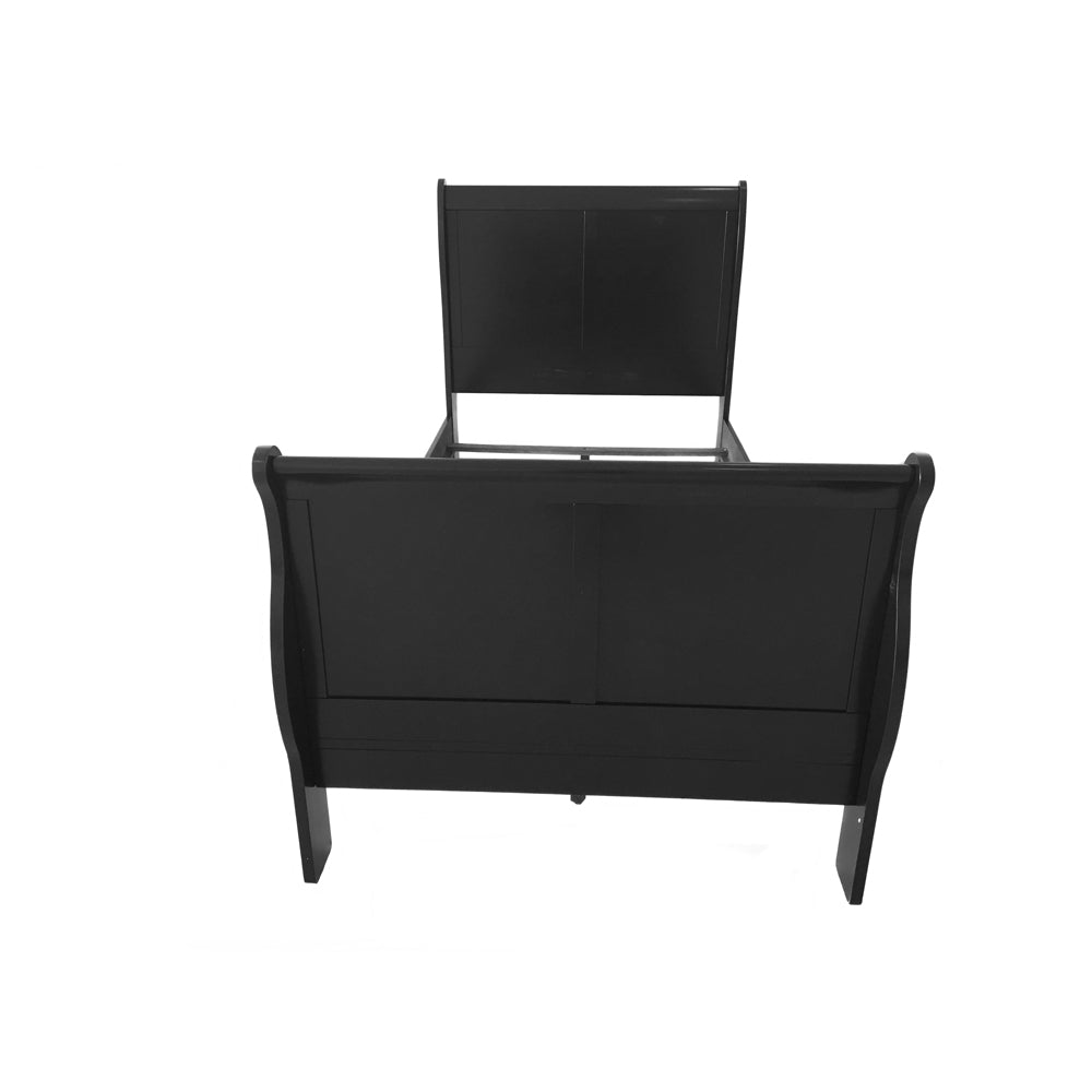 aistil philippe iii full bed, black finish