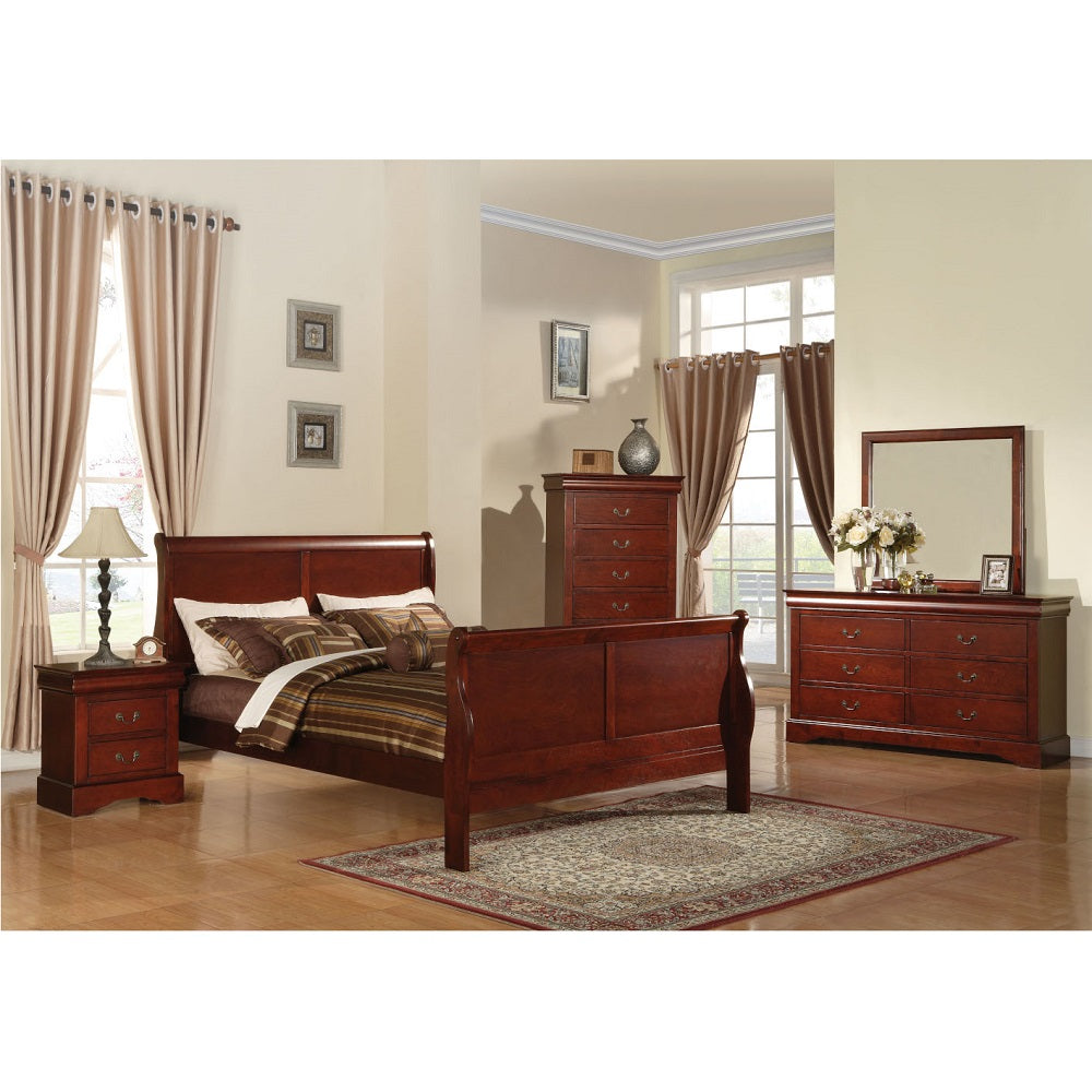 aistil philippe iii ck bed, cherry finish