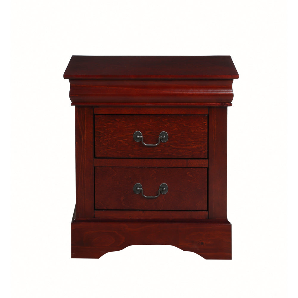 aistil philippe iii nightstand, cherry finish