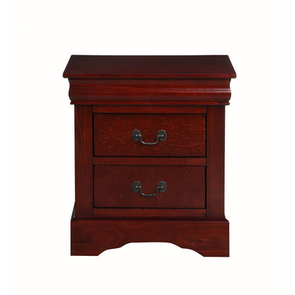 Aistil Philippe III Nightstand, Cherry Finish