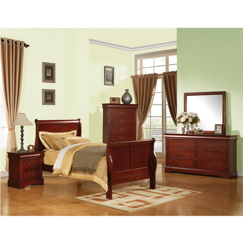 aistil philippe iii twin bed, cherry finish