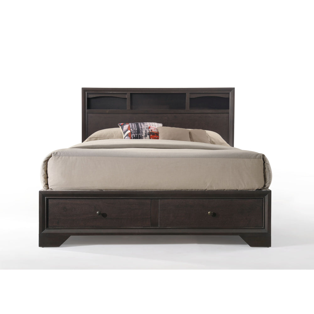 aizen ii ek bed, espresso finish