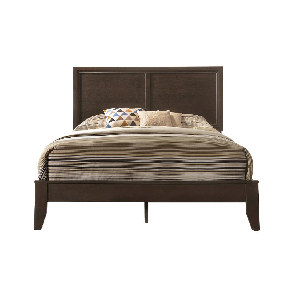 akane queen bed, espresso finish