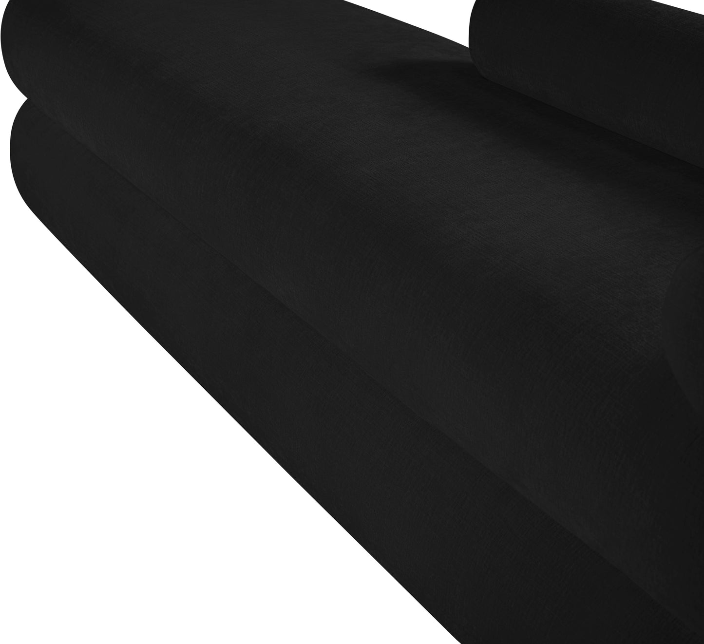 arlo black chenille fabric bench