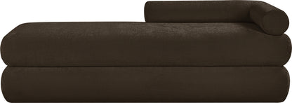 Arlo Brown Chenille Fabric Bench