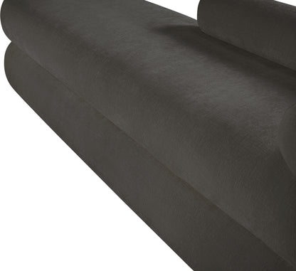 Arlo Grey Chenille Fabric Bench