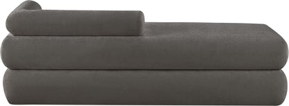 Arlo Grey Chenille Fabric Bench