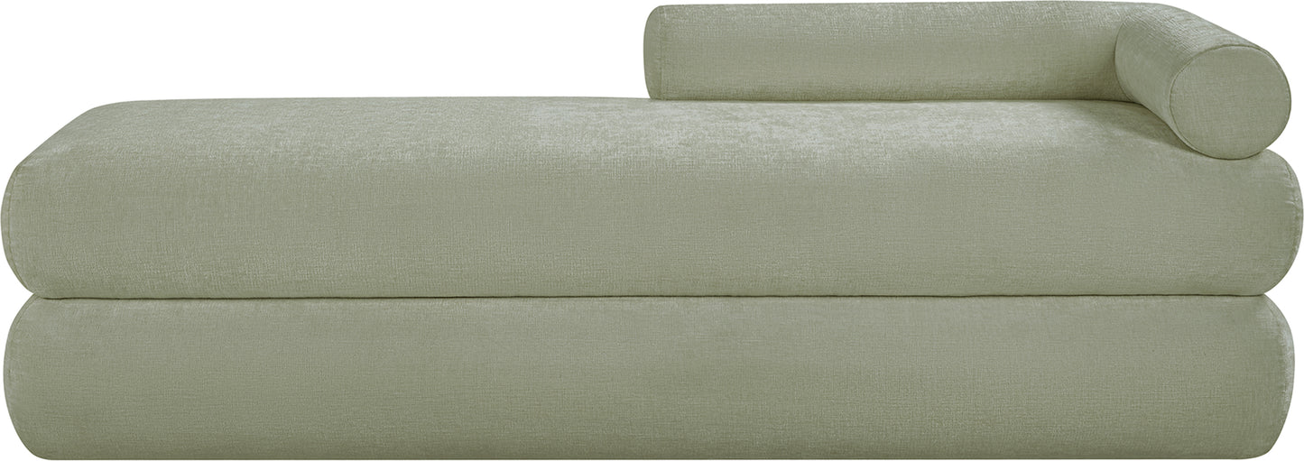 arlo mint chenille fabric bench