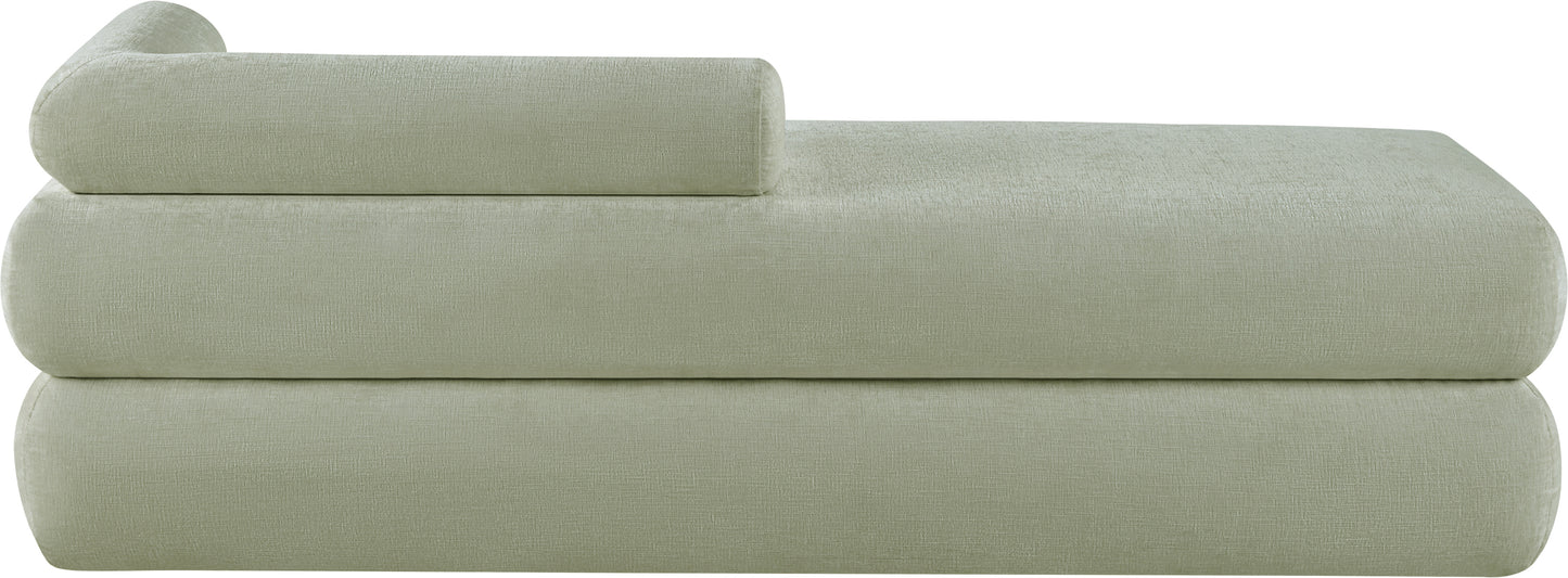 arlo mint chenille fabric bench