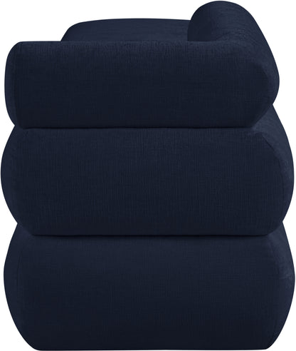 Arlo Navy Chenille Fabric Bench