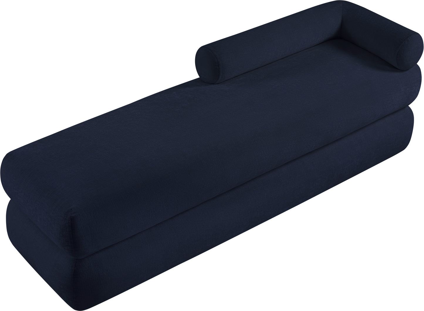 arlo navy chenille fabric bench