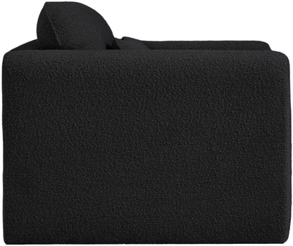 Kira Black Boucle Fabric Chair C