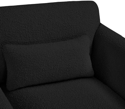 Kira Black Boucle Fabric Chair C