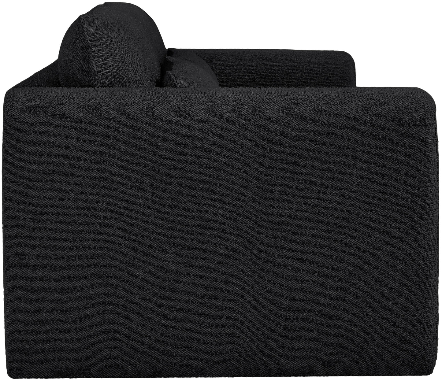 kira black boucle fabric sofa s