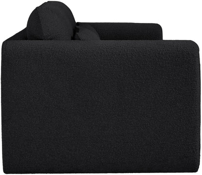 Kira Black Boucle Fabric Sofa S