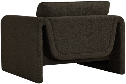 Kira Brown Boucle Fabric Chair C