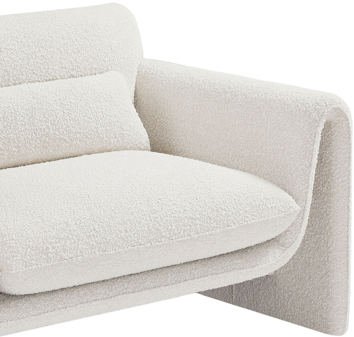 kira cream boucle fabric chair c