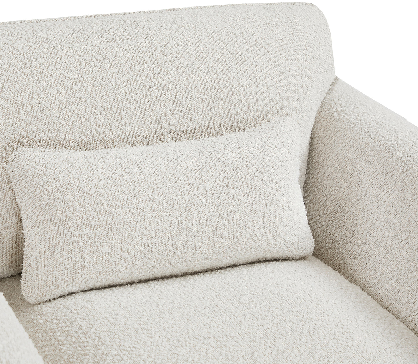 kira cream boucle fabric chair c