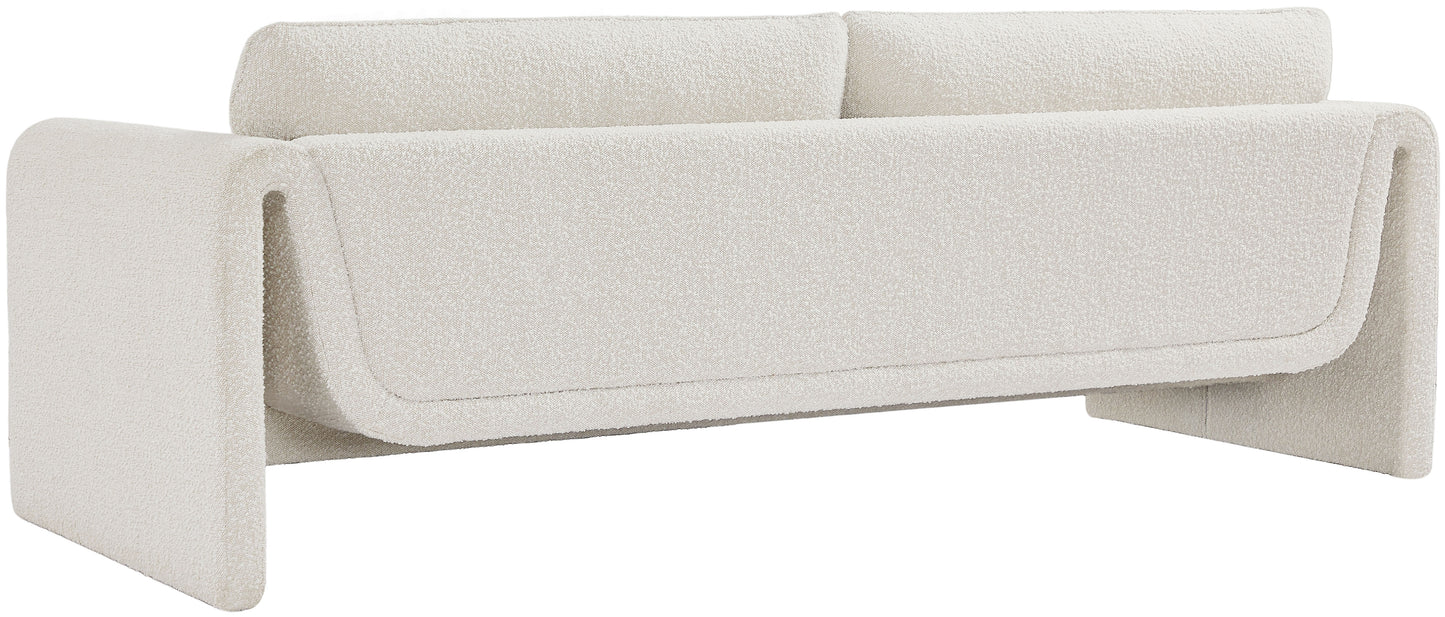 kira cream boucle fabric sofa s