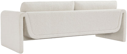 Kira Cream Boucle Fabric Sofa S